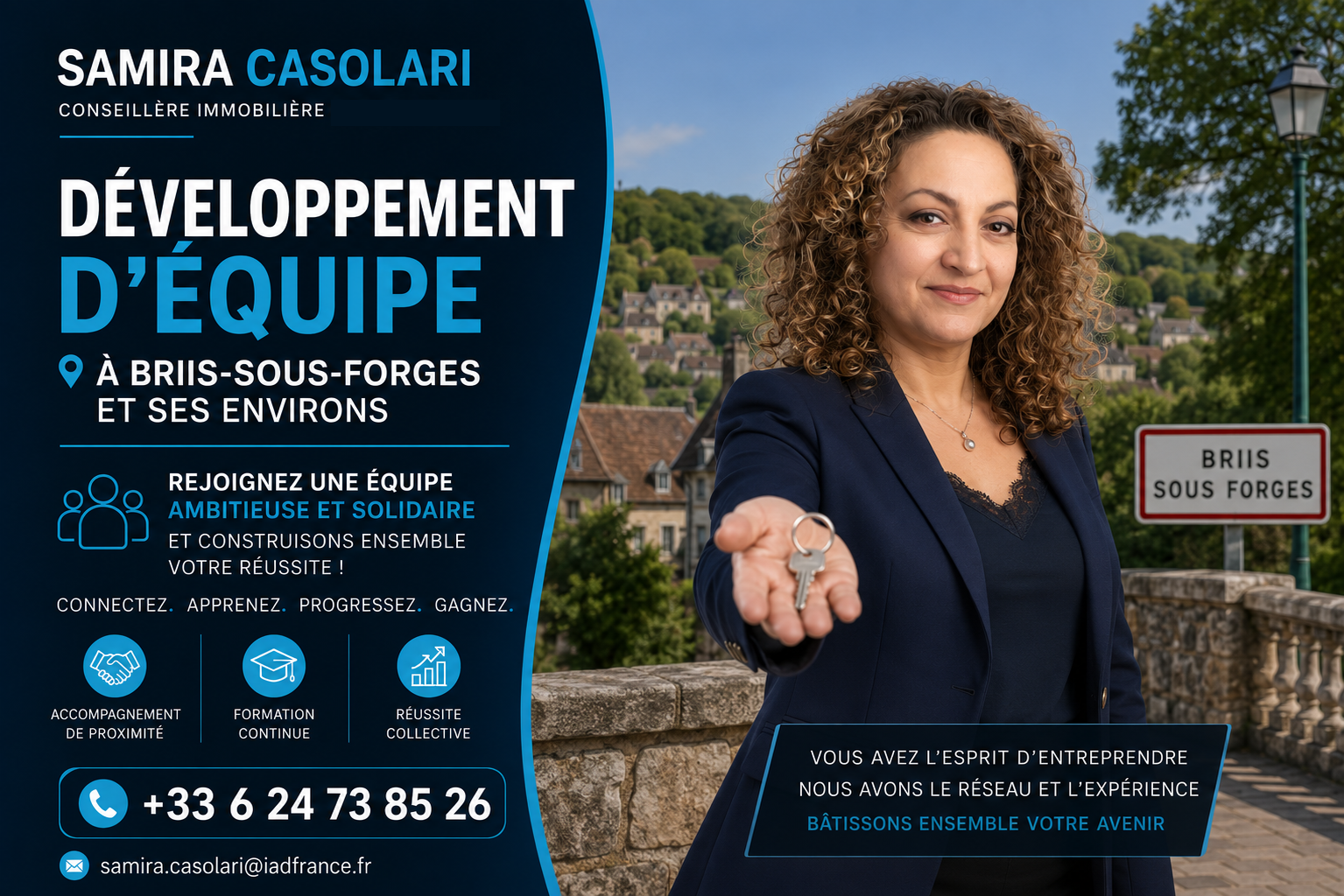 Devenir conseiller immobilier à Briis-sous-Forges avec Samira Casolari